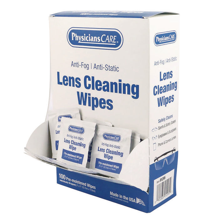 Lens Cleaning Wipe, 5 x 7, 100/Box