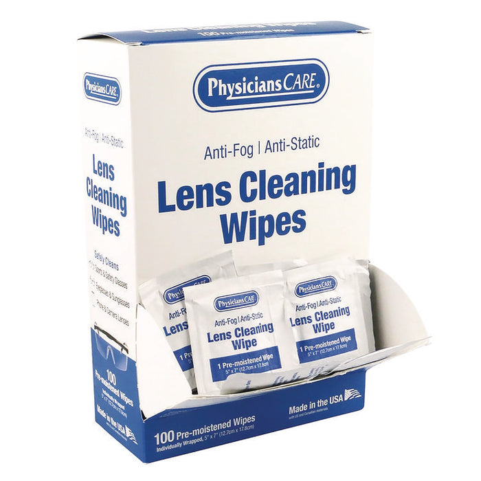 Lens Cleaning Wipe, 5 x 7, 100/Box