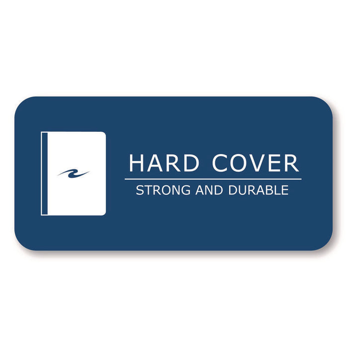Hardcover Marble Composition Book, Unruled, Blue Marble Cover, (100) 9.75 x 7.5 Sheets