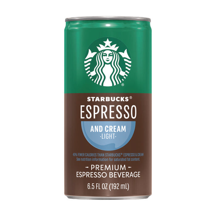 Cold Brew Coffee, Doubleshot Espresso and Cream Light, 6.5 oz Can, 24/Carton