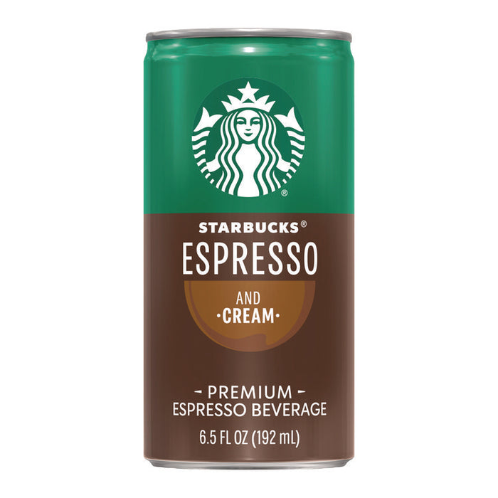 Cold Brew Coffee, Doubleshot Espresso and Cream, 6.5 oz Can, 24/Carton