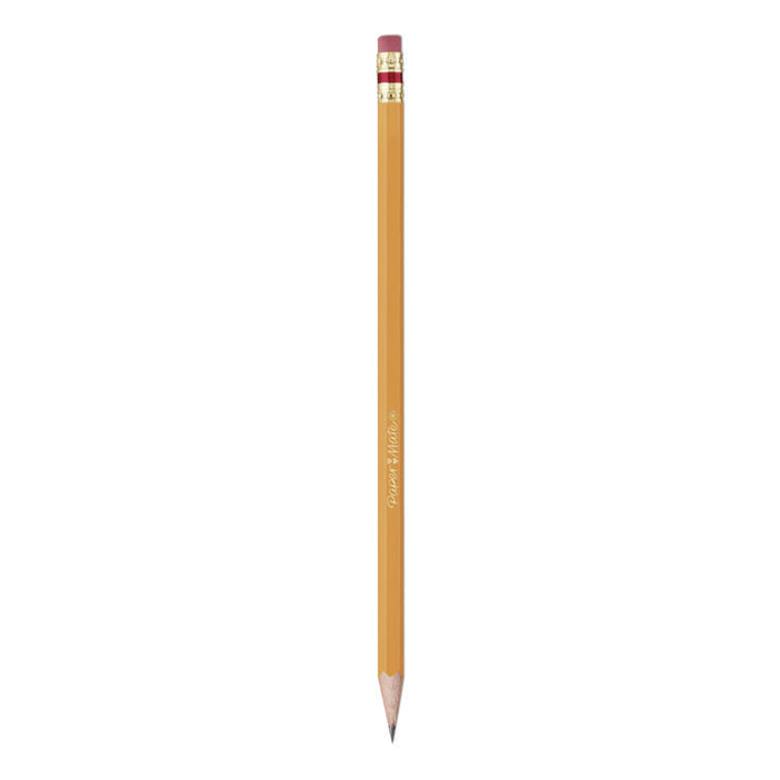 EverStrong #2 Pre-Sharpened Woodcase Pencils, HB (#2), Black Lead, Yellow Barrel, 72/Box