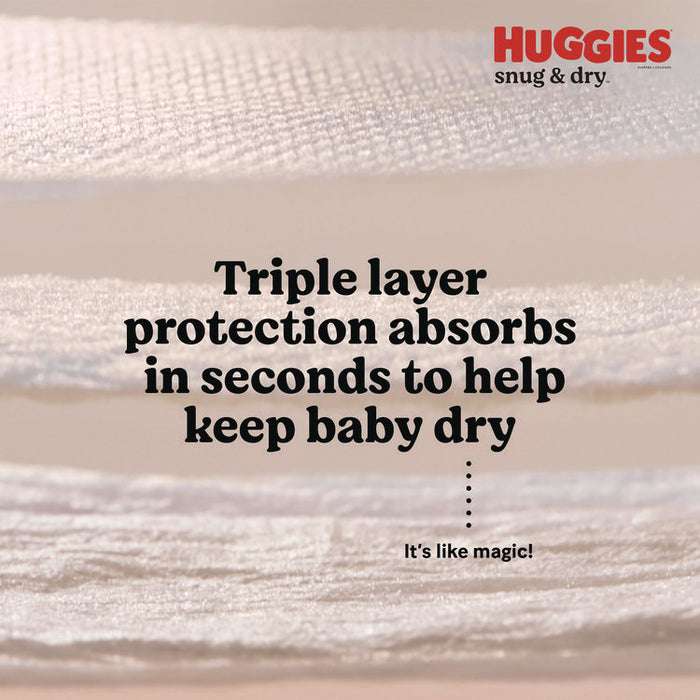 Snug and Dry Diapers, Size 1, 8 lbs to 14 lbs, 128/Carton