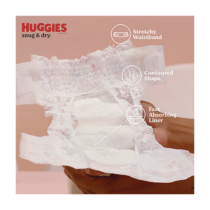 Snug and Dry Diapers, Size 2, 12 lbs to 18 lbs, 116/Carton