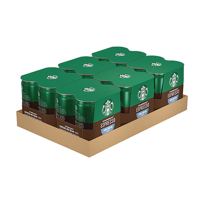 Cold Brew Coffee, Doubleshot Espresso and Cream Light, 6.5 oz Can, 24/Carton