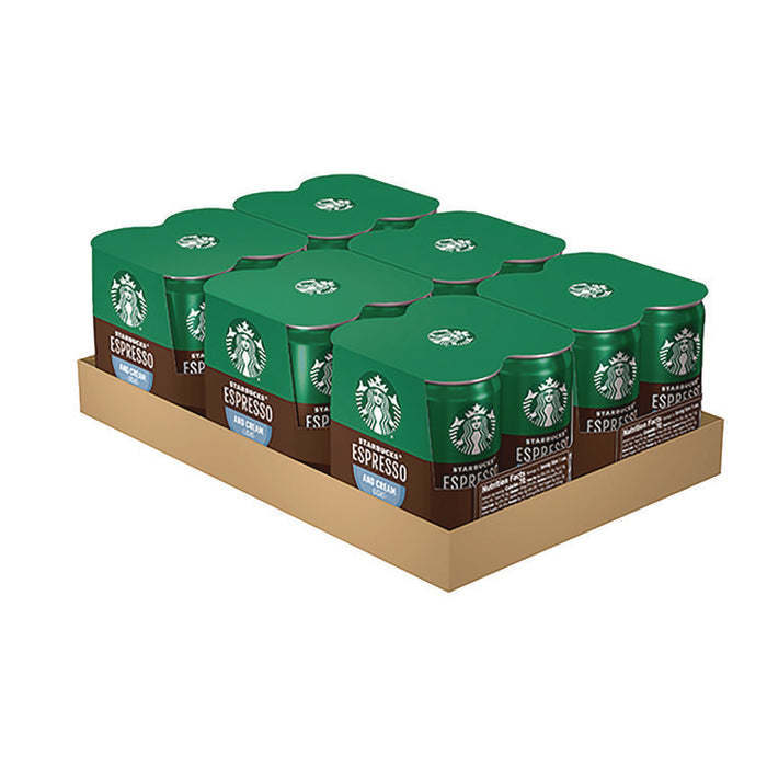 Cold Brew Coffee, Doubleshot Espresso and Cream Light, 6.5 oz Can, 24/Carton