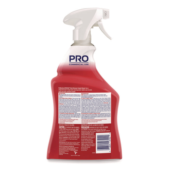 Carpet Cleaner, Unscented, 32 oz Spray Bottle, 12/Carton