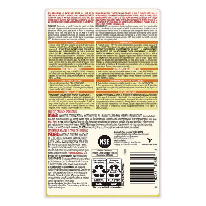 Oven and Grill Cleaner, 24 oz Aerosol Spray
