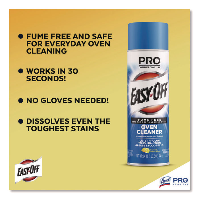 Fume-Free Max Oven Cleaner, Foam, 24 oz Aerosol Spray