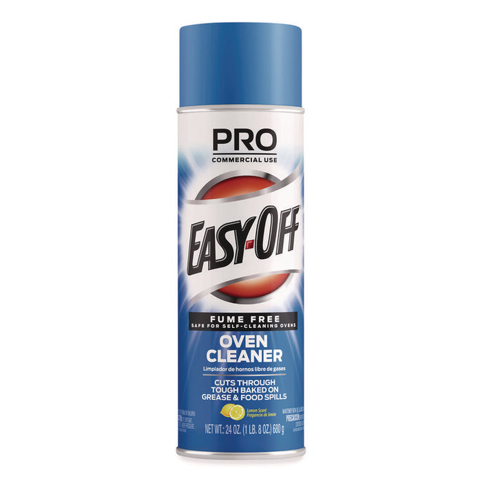 Fume Free Max Oven Cleaner, Foam, Lemon, 24 oz Aerosol Spray, 6/Carton