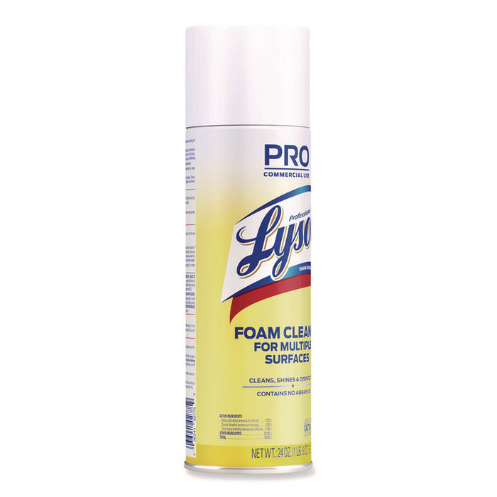 Disinfectant Foam Cleaner, Fresh Scent, 24 oz Aerosol Spray, 12/Carton