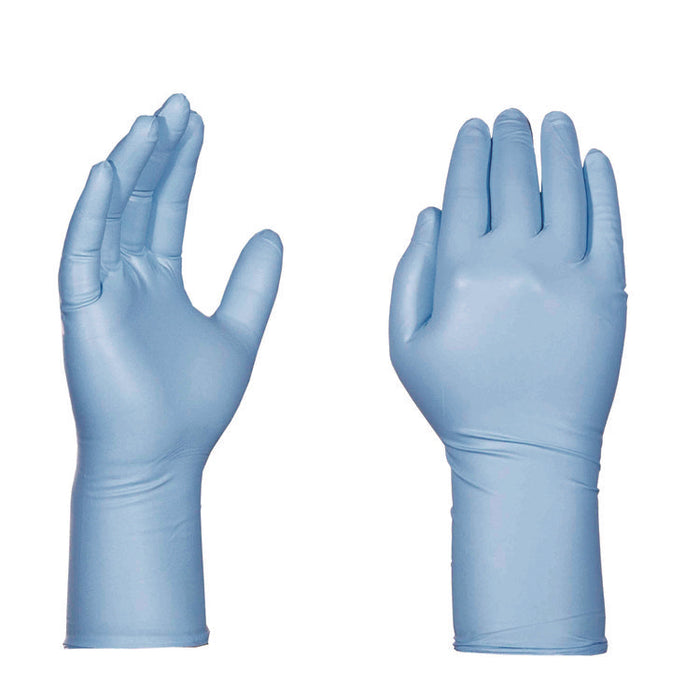 Blue Nitrile Exam Gloves, Powder-Free, X-Large, 8 mil Thick, 11.6" Long, Blue, 50/Box, 10 Boxes/Carton