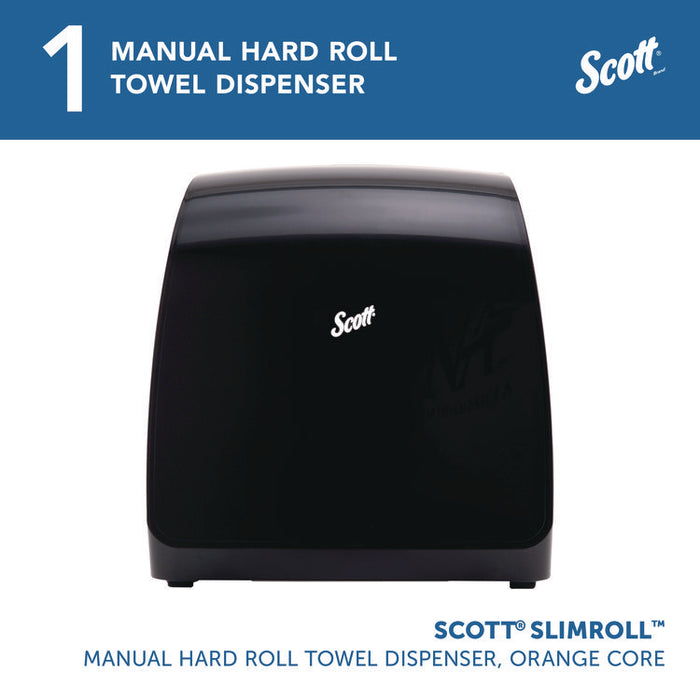 Slimroll Manual Towel Dispenser, 12.65 x 13.02 x 7.18, Black