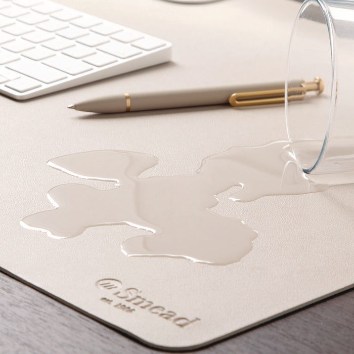 Vegan Leather Desk Pads, 31.5" x 15.7", Sandstone
