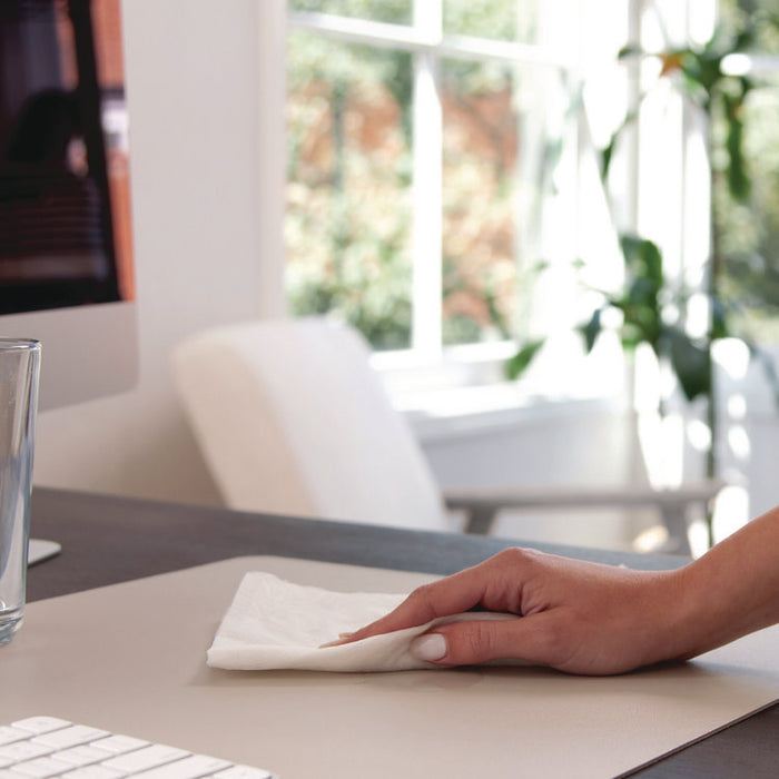 Vegan Leather Desk Pads, 31.5" x 15.7", Sandstone