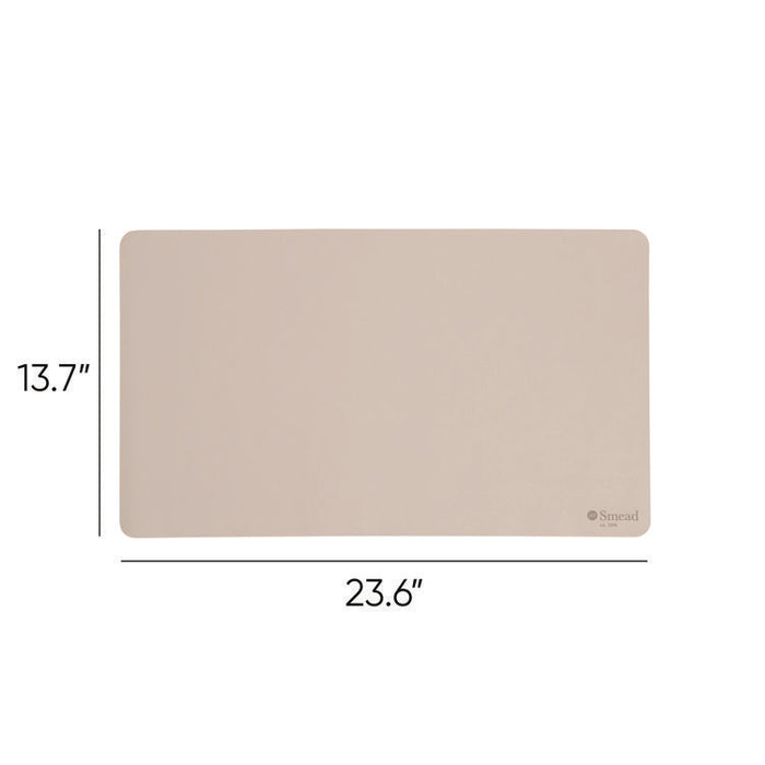 Vegan Leather Desk Pads, 23.6" x 13.7", Sandstone
