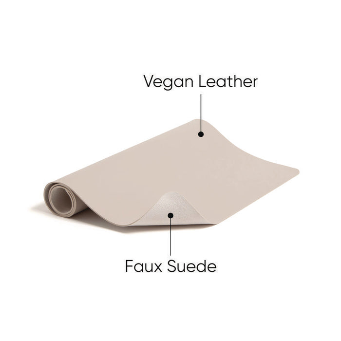 Vegan Leather Desk Pads, 23.6" x 13.7", Sandstone