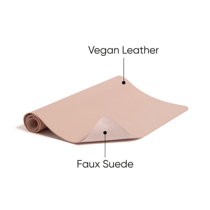 Vegan Leather Desk Pads, 23.6" x 13.7", Light Pink