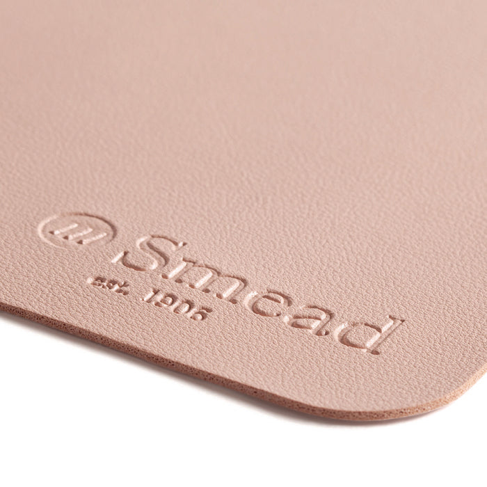 Vegan Leather Desk Pads, 23.6" x 13.7", Light Pink