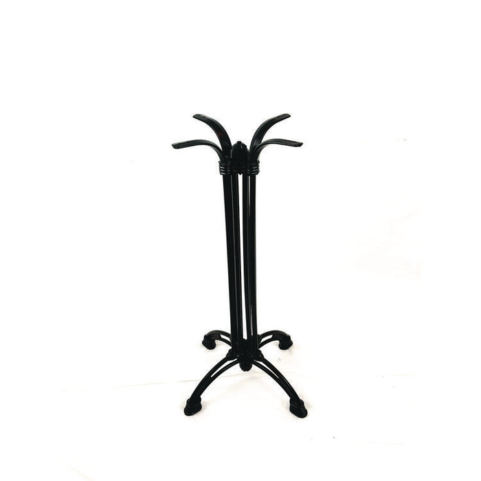 Topalit Tables, Round, 24" dia x 42"h, Silver Top, Black Aluminum Base/Legs