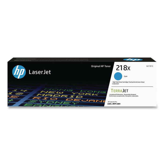 HP 218X, (W2181X) High-Yield Cyan Original LaserJet Toner