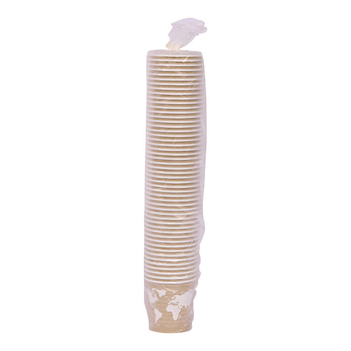WorldArt Hot Cups, 4 oz, Paper, Tan, 1,000/Carton