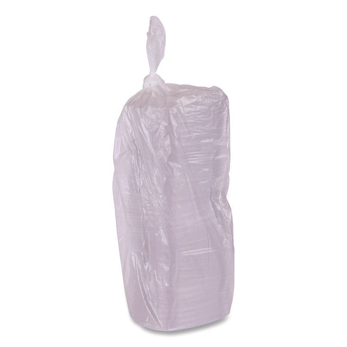 Renewable and Compostable Rectangular Deli Containers with Lid, 8 oz, 3 x 4.83 x 1.5, Clear, Plastic, 50/Pack, 4 Packs/Carton