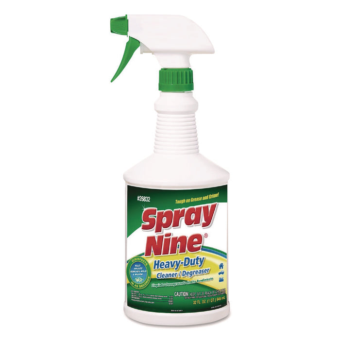Heavy Duty Cleaner/Degreaser/Disinfectant, 32 oz, Trigger Spray Bottle, 12/Carton