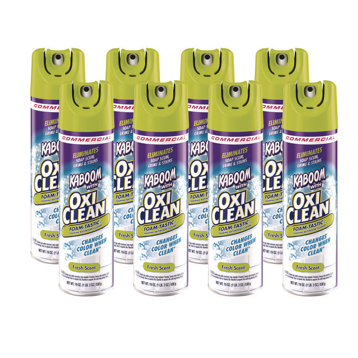 Foamtastic Bathroom Cleaner, Fresh Scent, 19 oz Aerosol Spray, 8/Carton