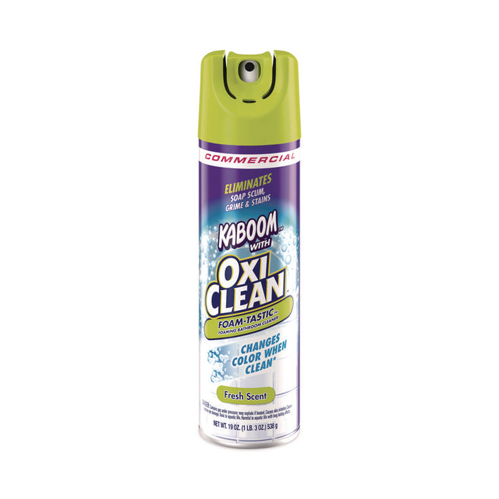 Foamtastic Bathroom Cleaner, Fresh Scent, 19 oz Aerosol Spray, 8/Carton