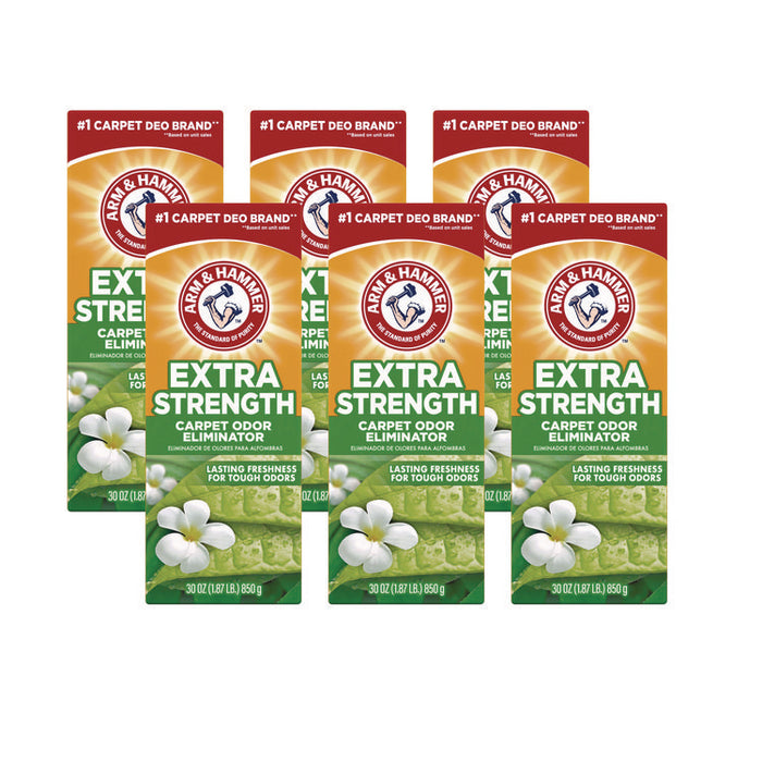 Deodorizing Carpet Cleaning Powder, Fresh Scent, 30 oz Box, 6/Carton