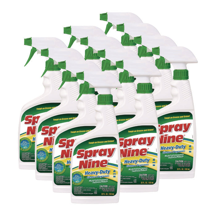 Heavy Duty Cleaner/Degreaser/Disinfectant, 22 oz Trigger Spray Bottle, 12/Carton