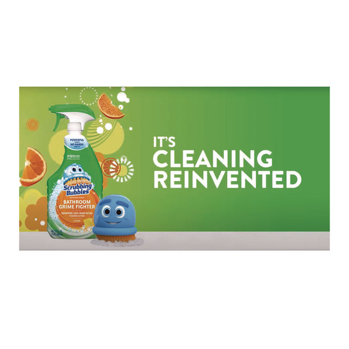 Multi Surface Bathroom Cleaner, Fresh Citrus Scent, 32 oz Spray Bottle, 8/Carton