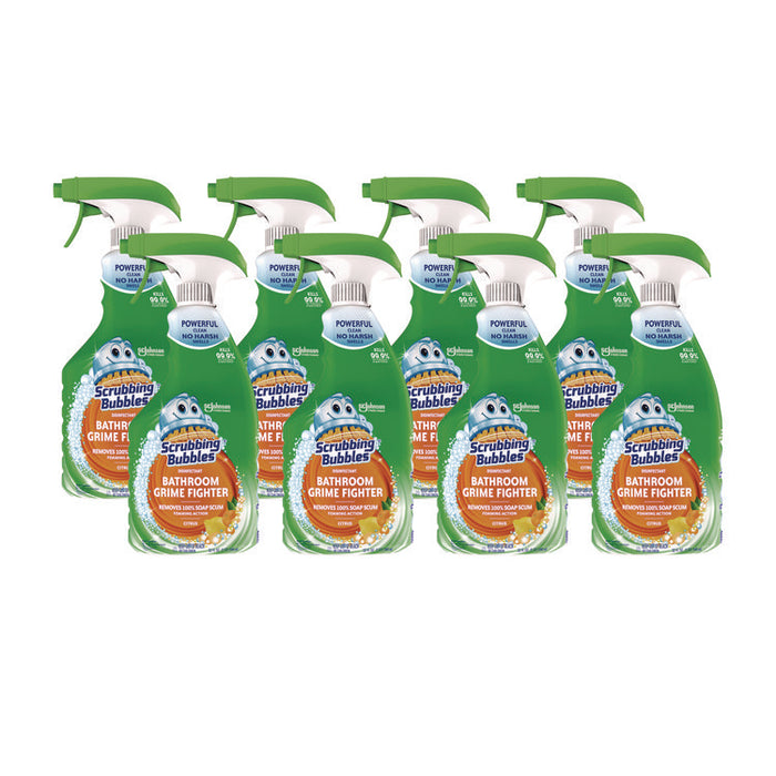 Multi Surface Bathroom Cleaner, Fresh Citrus Scent, 32 oz Spray Bottle, 8/Carton