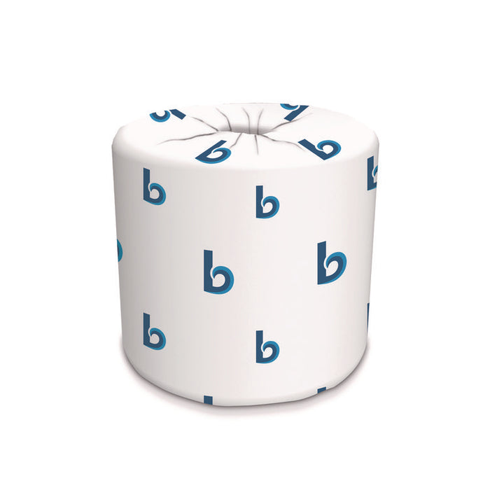 Two-Ply Toilet Tissue, Septic Safe, White, 125 ft Roll Length, 500 Sheets/Roll, 96 Rolls/Carton