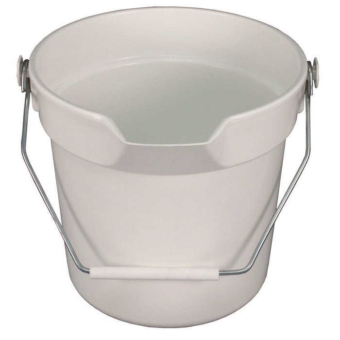 Deluxe Heavy-Duty Bucket, Polypropylene, Gray, 10.63" Diameter