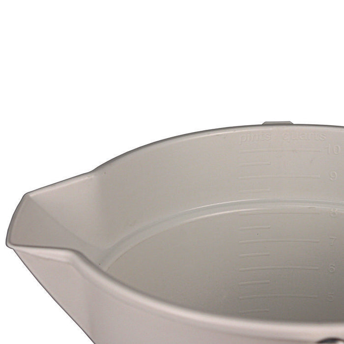 Deluxe Heavy-Duty Bucket, Polypropylene, Gray, 10.63" Diameter