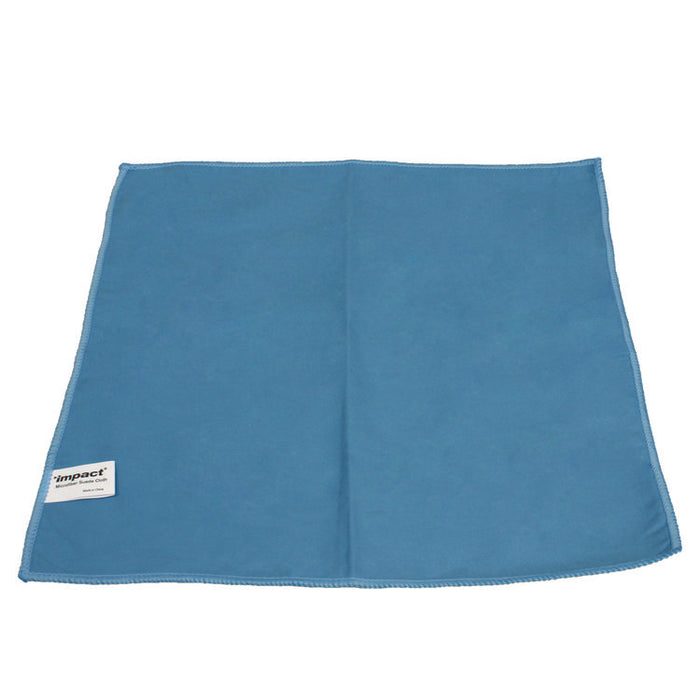 Lightweight Microfiber Cloths, 16 x 16, Blue, 12/Pack, 18 Packs/Carton