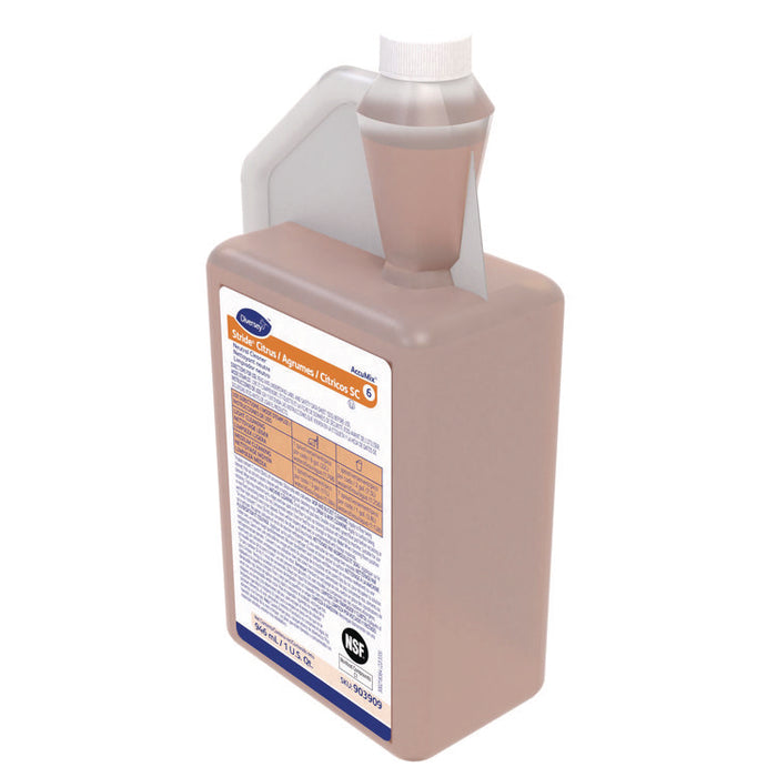 Stride Citrus SC Neutral Cleaner, Citrus Scent, 32 oz Acuumix Bottle, 6/Carton