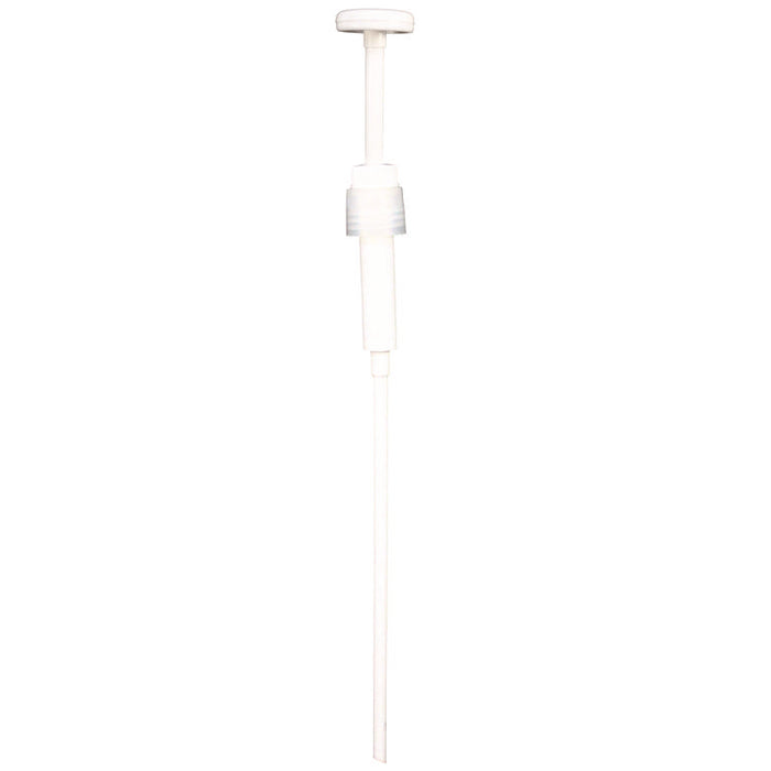 Economy Plastic Dispensing Pump with Senior Rieke Adapter for 5 gal Pails and 38 mm Screwcap for 1 gal Jugs, White