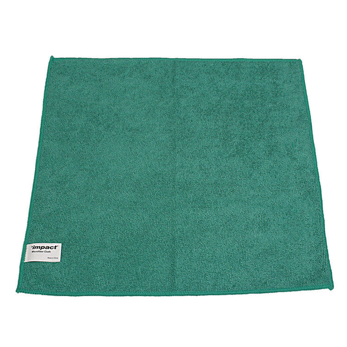 Lightweight Microfiber Cloths, 16 x 16, Green, 240/Carton