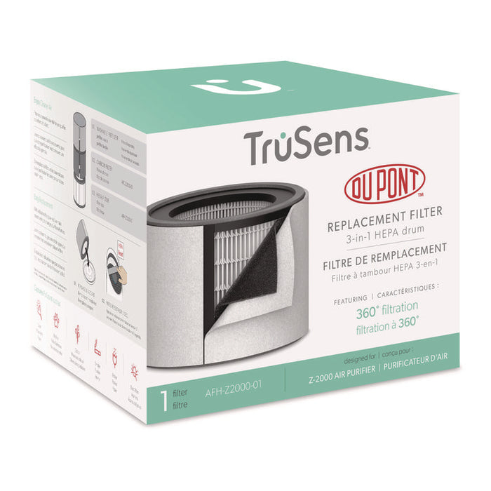 Carbon and HEPA Replacement Filters for TruSens Purifiers, 7.9 x 7.9