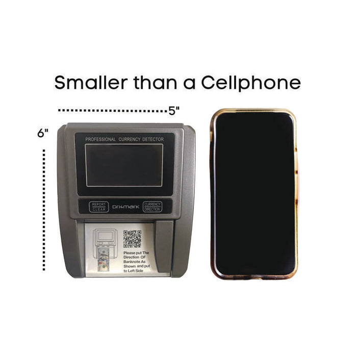 Counterfeit Detector Machine for USD, 5 Detection Methods, 4.5" x 5.5" x 3.5", Black