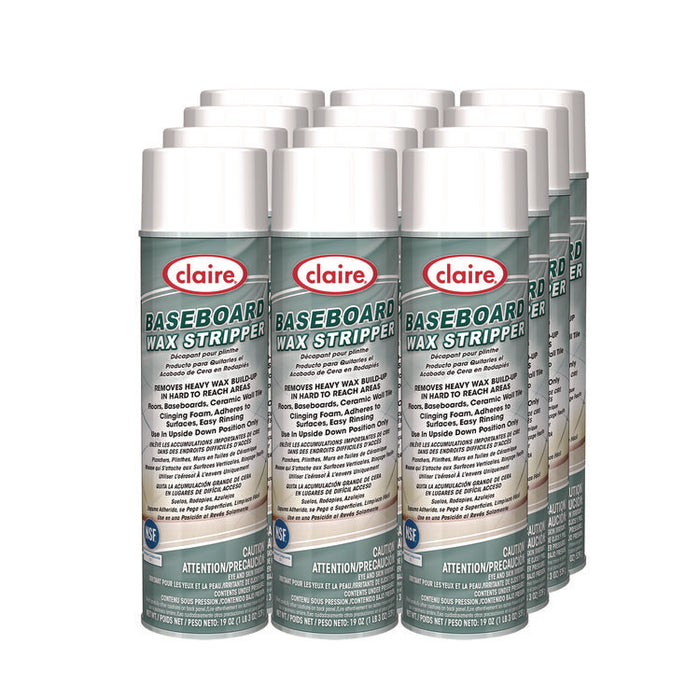 Baseboard Wax Stripper, Pine Scent, 19 oz Aerosol Spray, 12/Carton