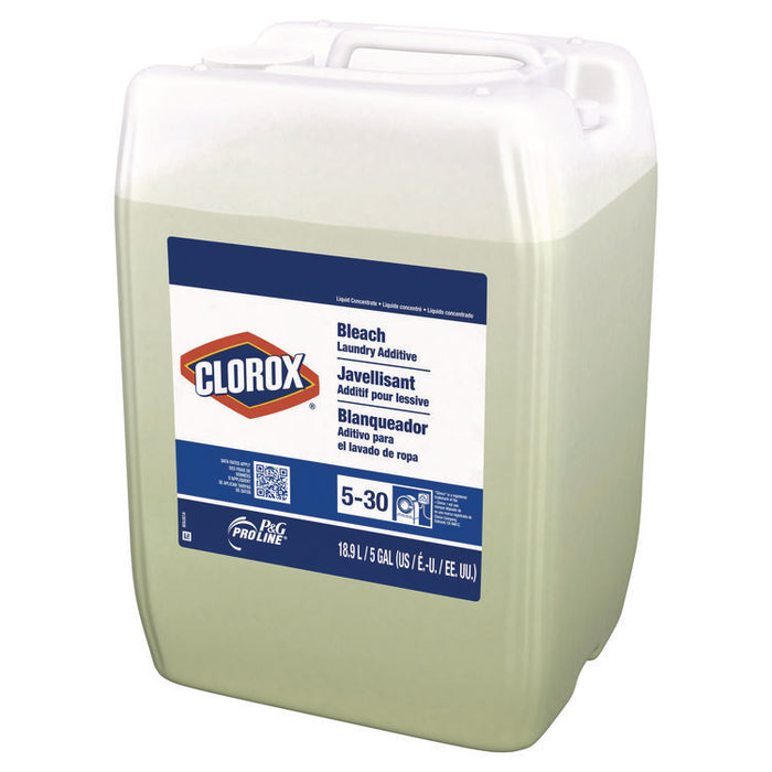 Clorox Bleach Laundry Additive, Fresh Scent, 5 gal Bottle
