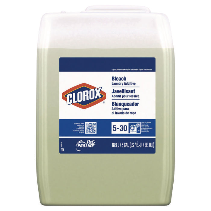 Clorox Bleach Laundry Additive, Fresh Scent, 5 gal Bottle