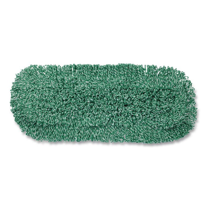 Microfiber Looped-End Dust Mop Heads, 48 x 5, Green, 12/Carton