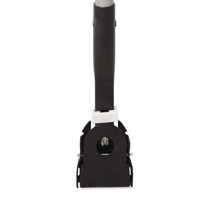 Snap-On Fiberglass Dust Mop Handle, 1" dia x 60", Gray/Black