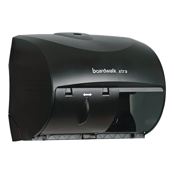 Xtra Twin-Roll Controlled Bath Tissue Dispenser, 11.13 x 7.38 x 8.88, Translucent Black