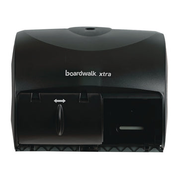 Xtra Twin-Roll Controlled Bath Tissue Dispenser, 11.13 x 7.38 x 8.88, Translucent Black